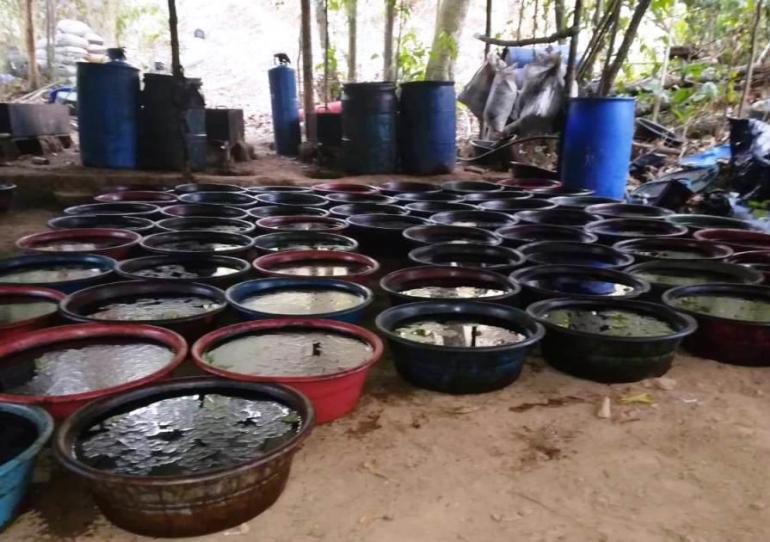 Autoridades destruyeron en Monterrey poderoso laboratorio para la producción de clorhidrato de cocaína 