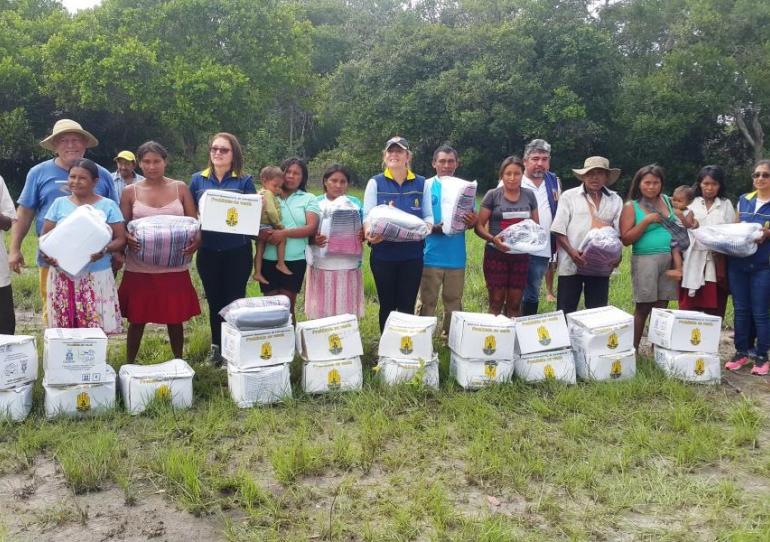 Gobernación y Alcaldía de Paz de Ariporo llevaron ayudas a comunidades indígenas de Caño Mochuelo