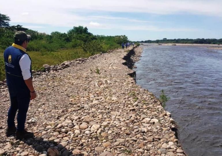 Con jarillones en la margen izquierda del río Pauto se evitan inundaciones a campesinos del municipio de Pore