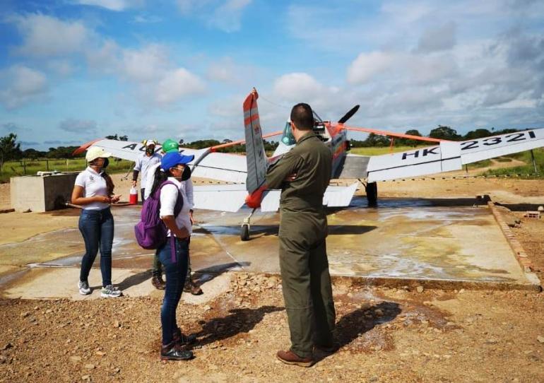 Autoridades vigilan las pistas de aviación del departamento para verificar que estén cumpliendo con la normatividad