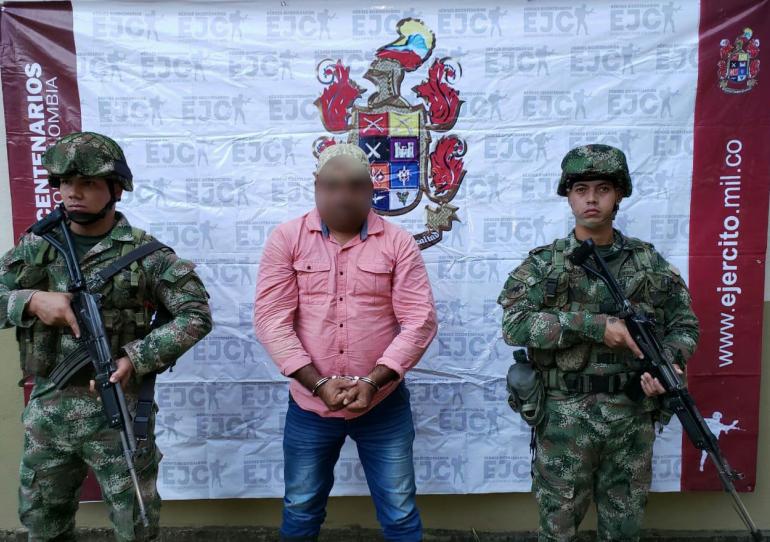 Fue capturado en Arauca alias “Rambo” integrante del Eln 