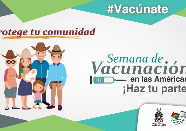 Casanare participa activamente este sábado en la gran jornada nacional de Vacunación de las Américas