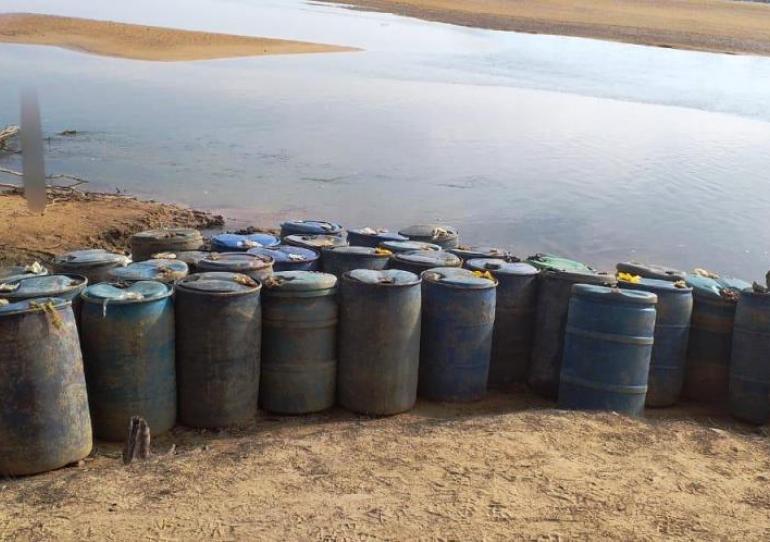 La Armada propina duro golpe al contrabando de hidrocarburos en el departamento del Vichada