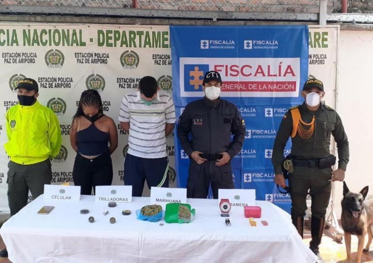 Capturados dos ciudadanos venezolanos en Paz de Ariporo por el delito de tráfico de estupefacientes